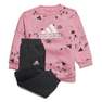 Kids Unisex Brand Love Crew Sweatshirt Set, Pink, A701_ONE, thumbnail image number 1