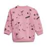 Kids Unisex Brand Love Crew Sweatshirt Set, Pink, A701_ONE, thumbnail image number 2