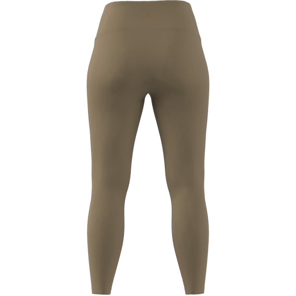 Women Yoga Studio Luxe Crossover Waistband 7/8 Leggings, Beige, A701_ONE, large image number 8