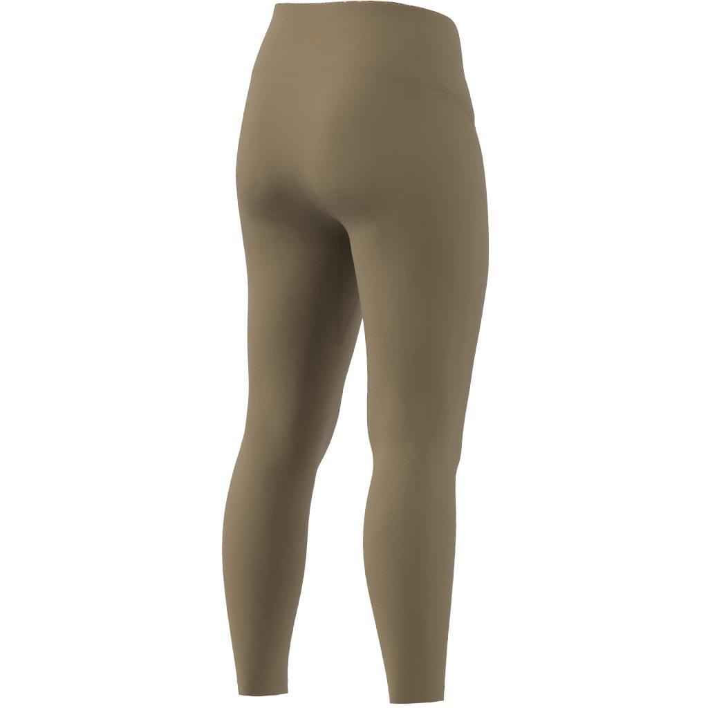 Women Yoga Studio Luxe Crossover Waistband 7/8 Leggings, Beige, A701_ONE, large image number 15