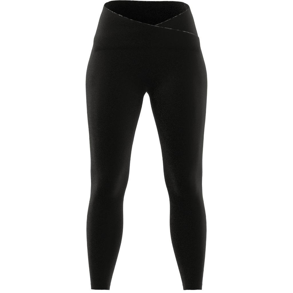 Women Yoga Studio Luxe Crossover Waistband 7/8 Leggings, Black, A701_ONE, large image number 7