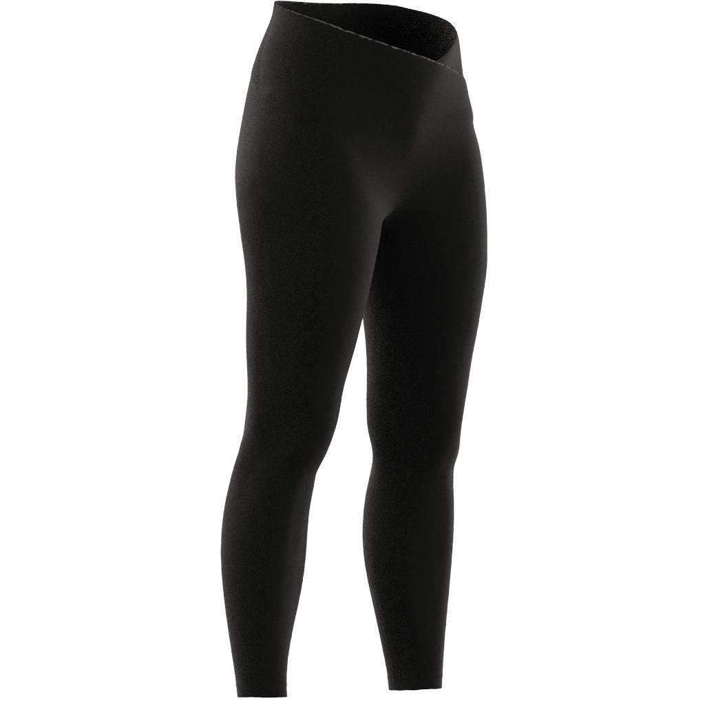 Women Yoga Studio Luxe Crossover Waistband 7/8 Leggings, Black, A701_ONE, large image number 21