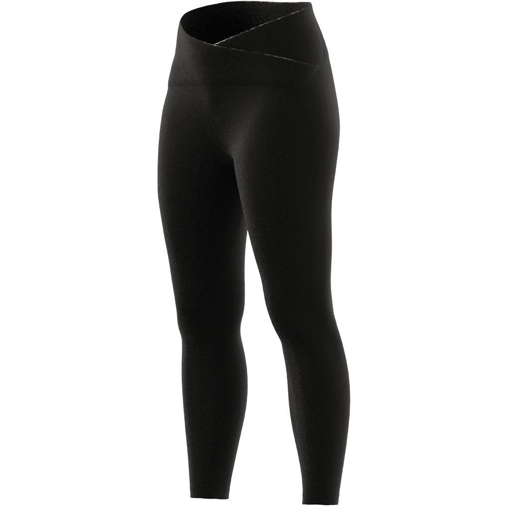 Women Yoga Studio Luxe Crossover Waistband 7/8 Leggings, Black, A701_ONE, large image number 22