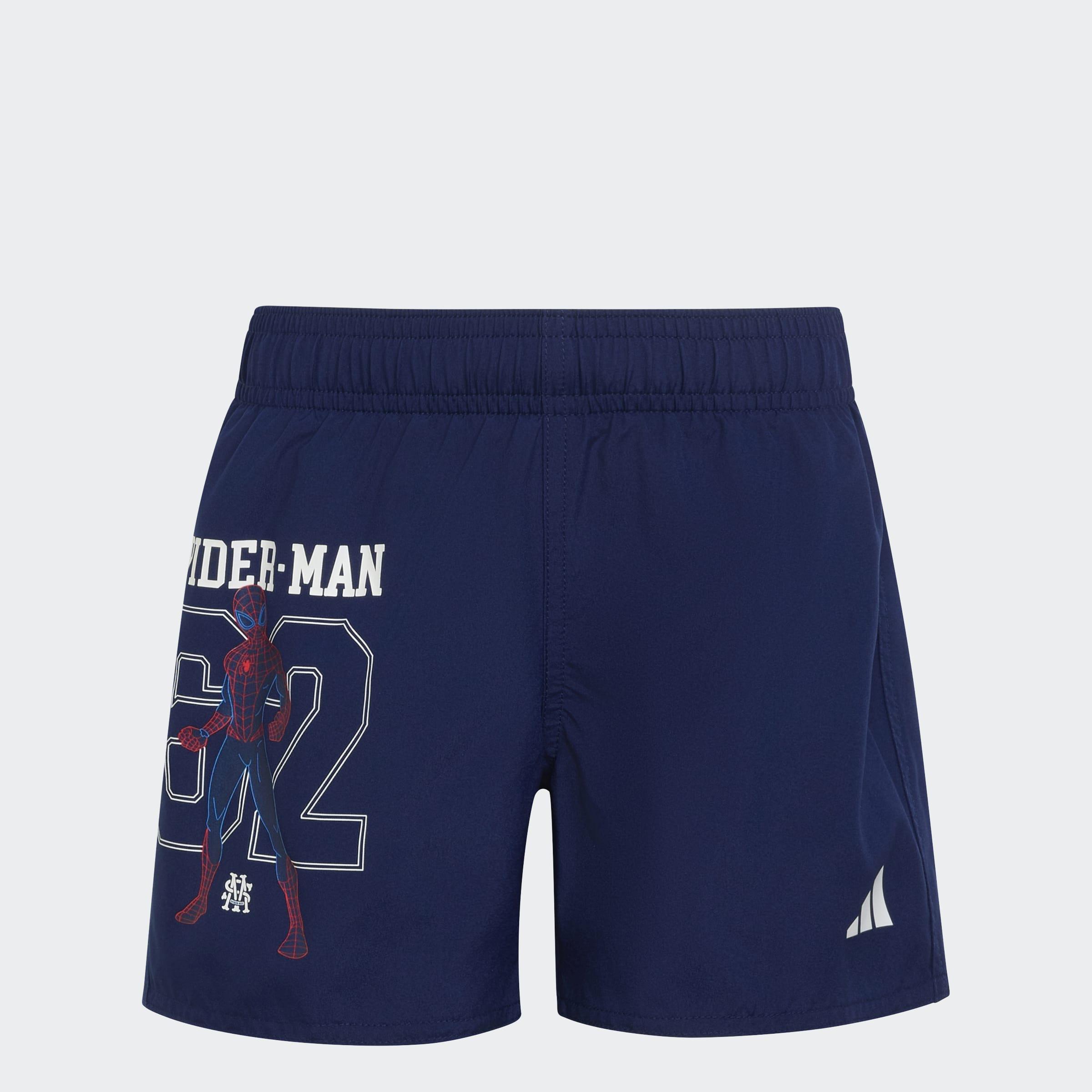 Kids Adidas Marvel Spider-Man Swim Shorts, Blue