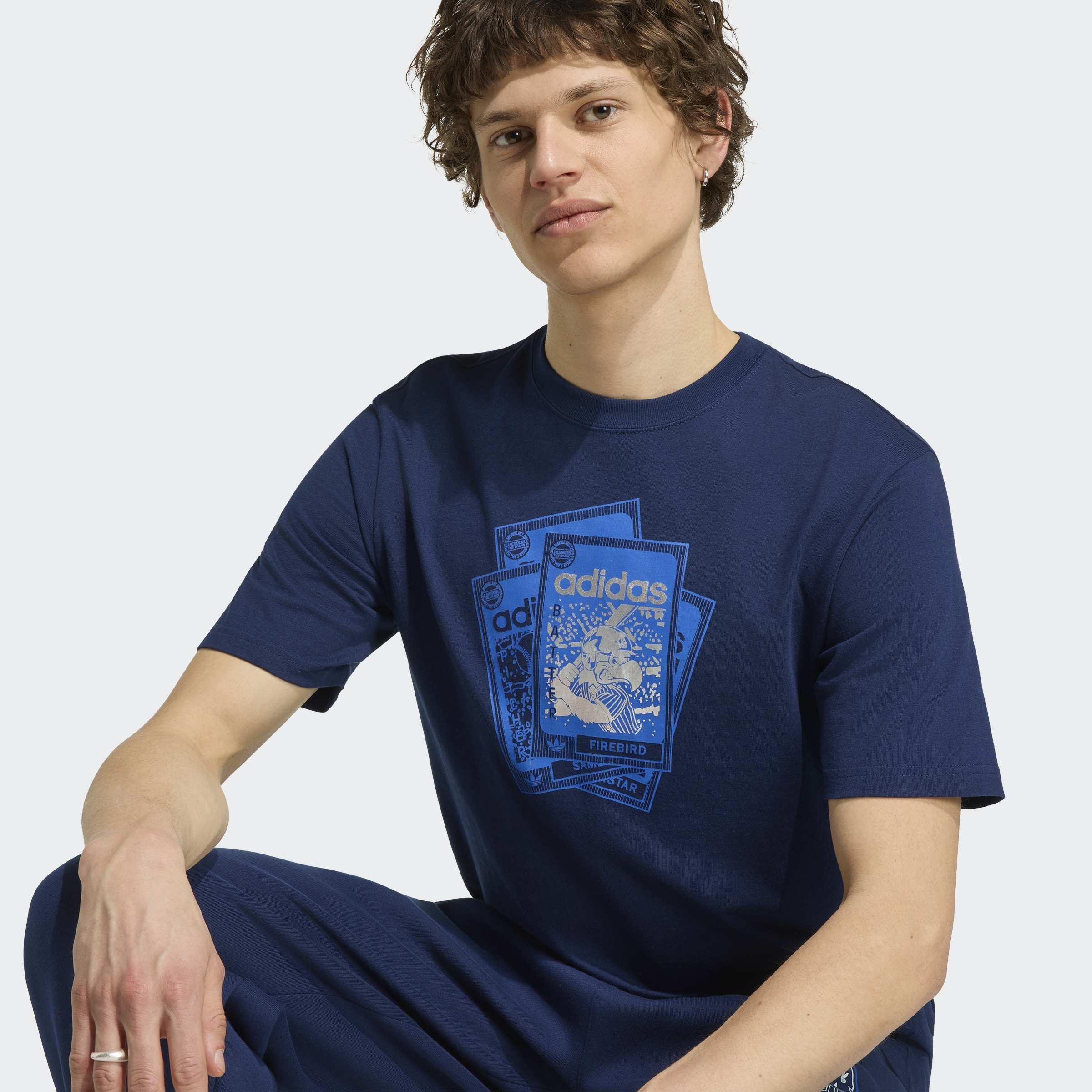 Bird Card T-Shirt, Blue, A701_ONE, large image number 3