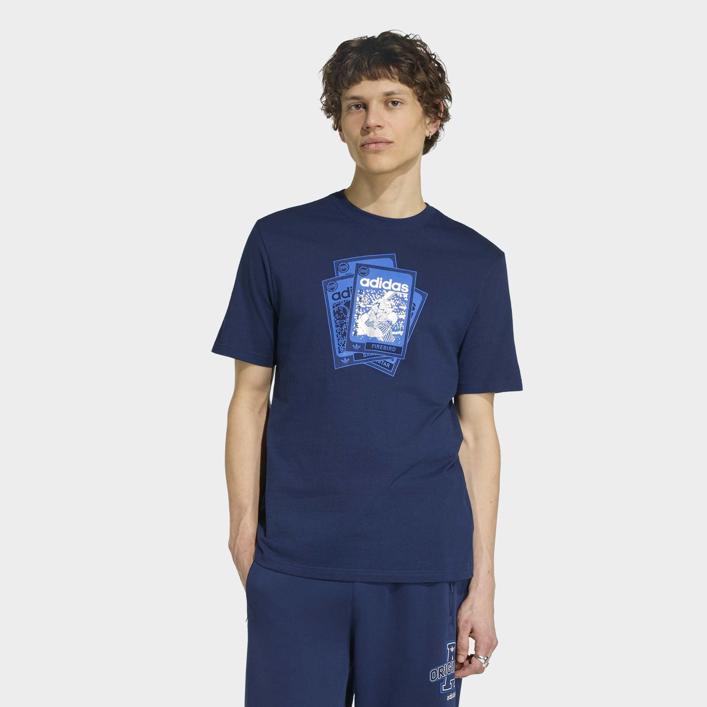 Bird Card T-Shirt, Blue, A701_ONE, large image number 4