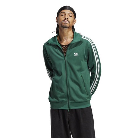 Adicolor Classics Beckenbauer Track Top dark green Male Adult, A701_ONE, large image number 4
