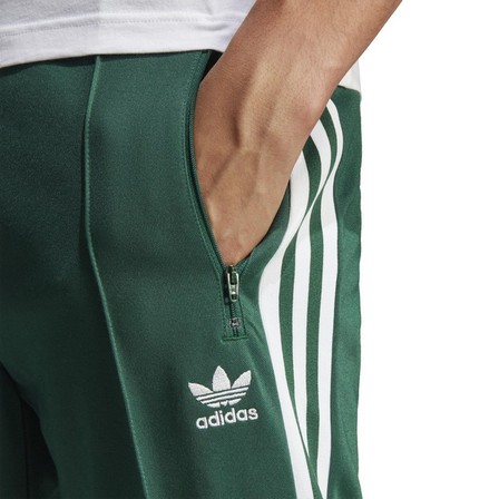 Men Adicolor Classics Beckenbauer Tracksuit Bottoms, Green, A701_ONE, large image number 3