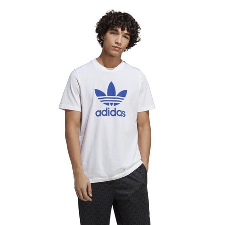 Men Adicolor Classics Trefoil T-Shirt, White, A701_ONE, large image number 0