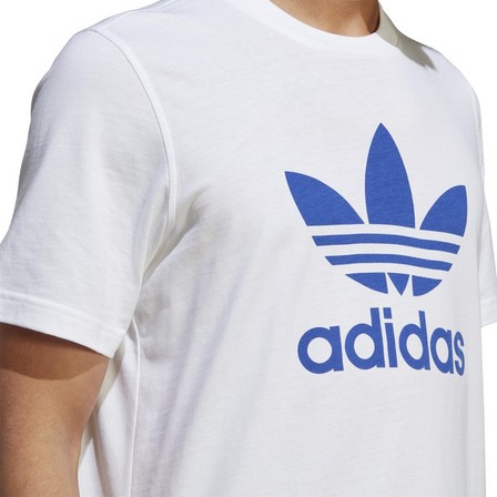 Men Adicolor Classics Trefoil T-Shirt, White, A701_ONE, large image number 4