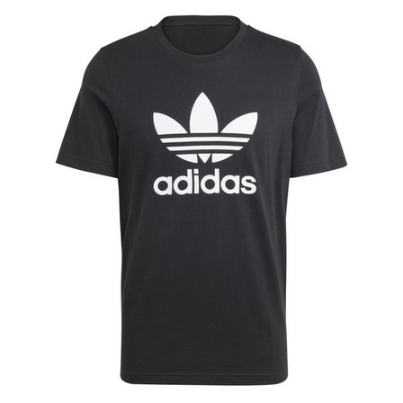 Men Adicolor Classics Trefoil T-Shirt, Black, A701_ONE, large image number 2