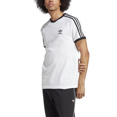 Men Adicolor Classics 3-Stripes T-Shirt, White, A701_ONE, large image number 1