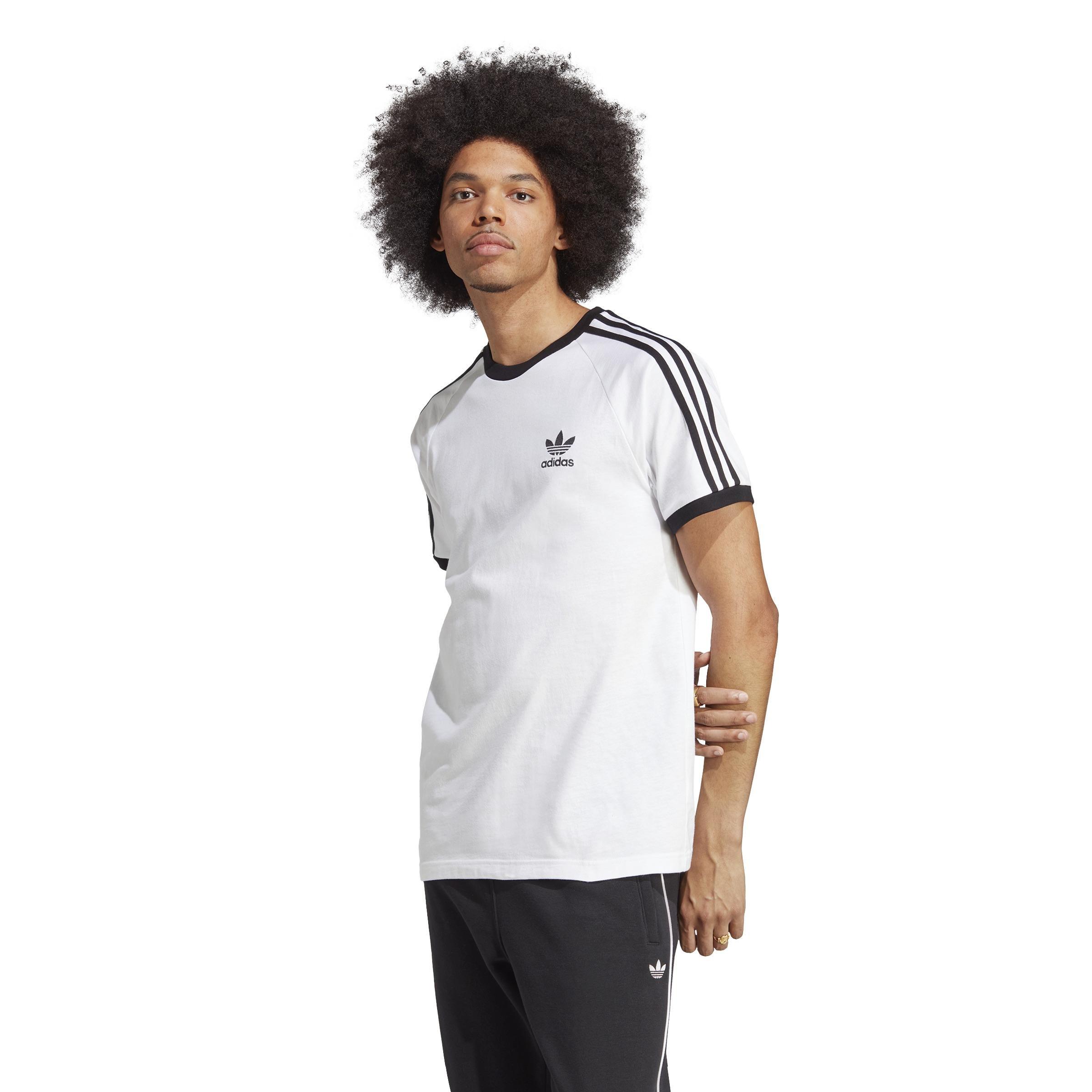 Men Adicolor Classics 3-Stripes T-Shirt, White, A701_ONE, large image number 1