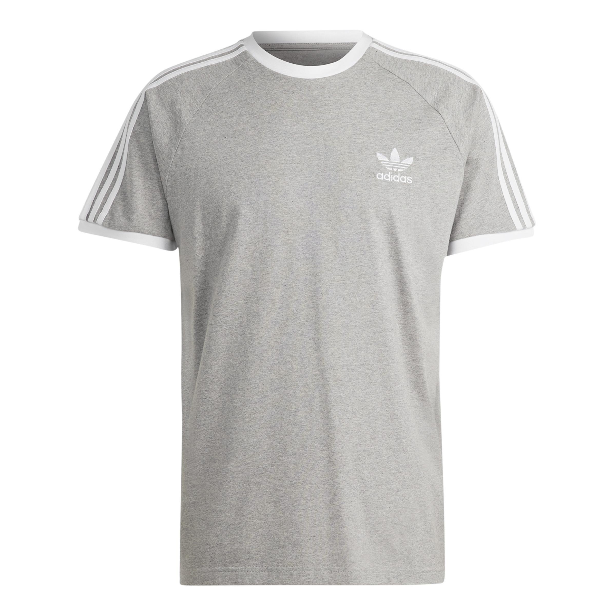 Men Adicolor Classics 3-Stripes T-Shirt, Grey, A701_ONE, large image number 2
