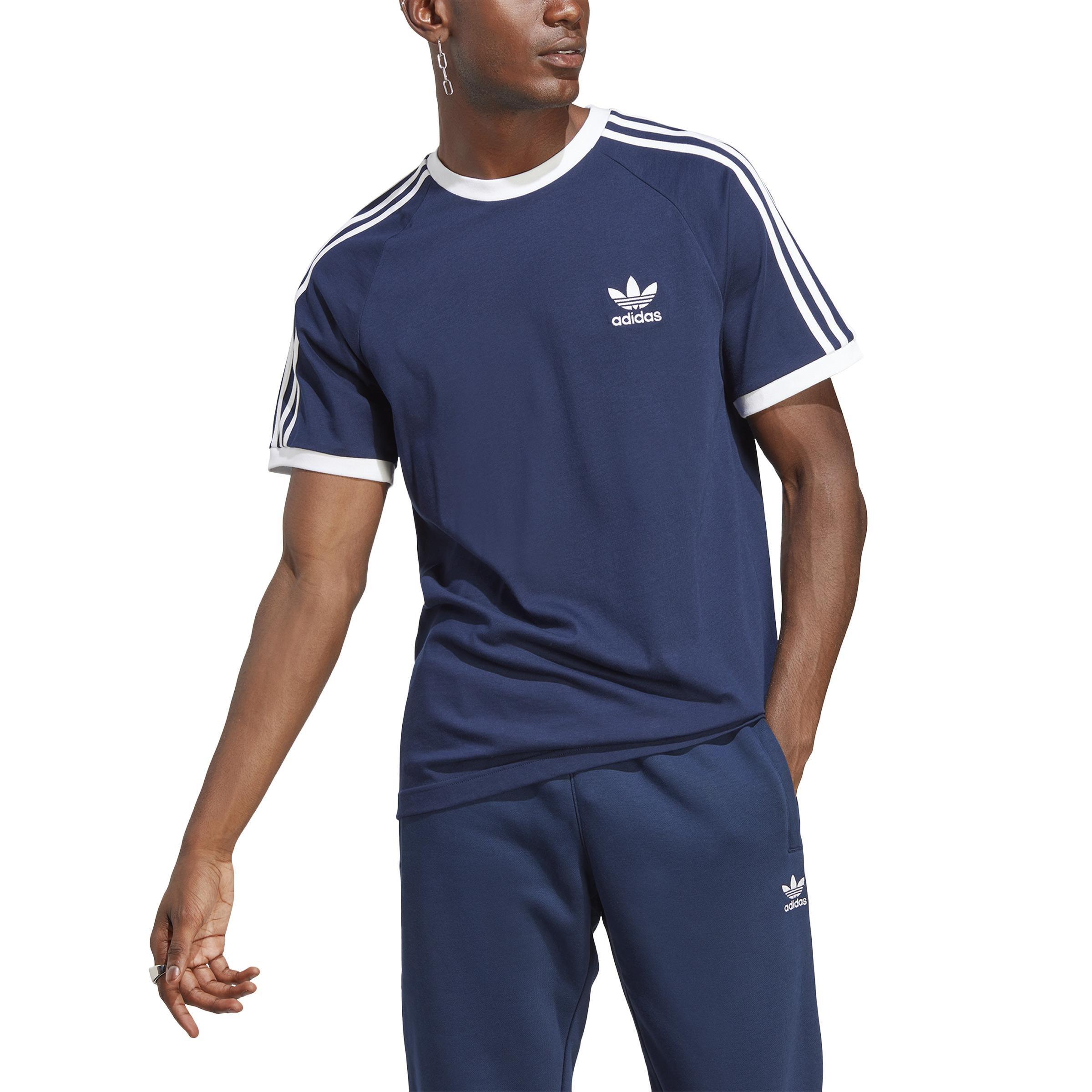 adidas - Men Adicolor Classics 3-Stripes T-Shirt, Navy