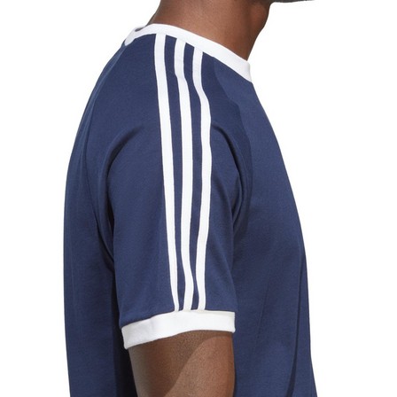 Men Adicolor Classics 3-Stripes T-Shirt, Navy, A701_ONE, large image number 4