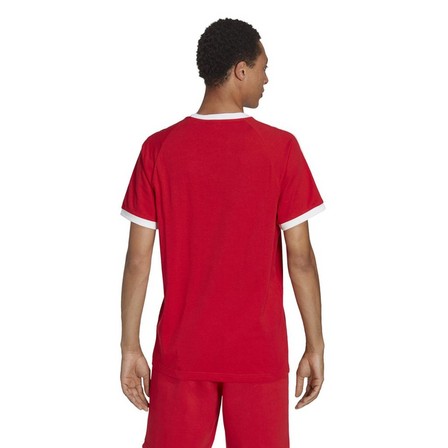 Men Adicolor Classics 3-Stripes T-Shirt, Red, A701_ONE, large image number 3