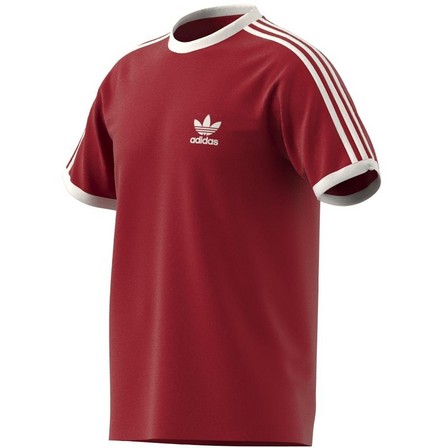Men Adicolor Classics 3-Stripes T-Shirt, Red, A701_ONE, large image number 7