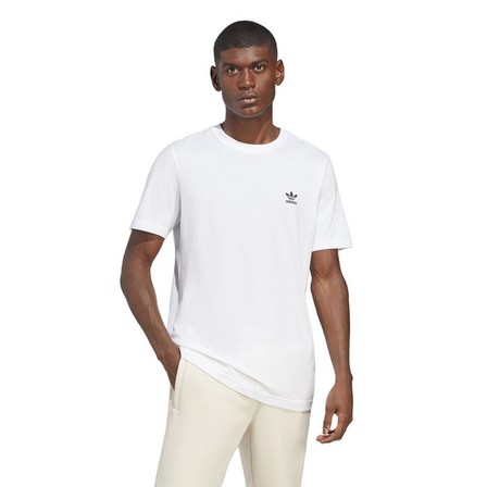 Men Trefoil Essentials T-Shirt, White, A701_ONE, large image number 1