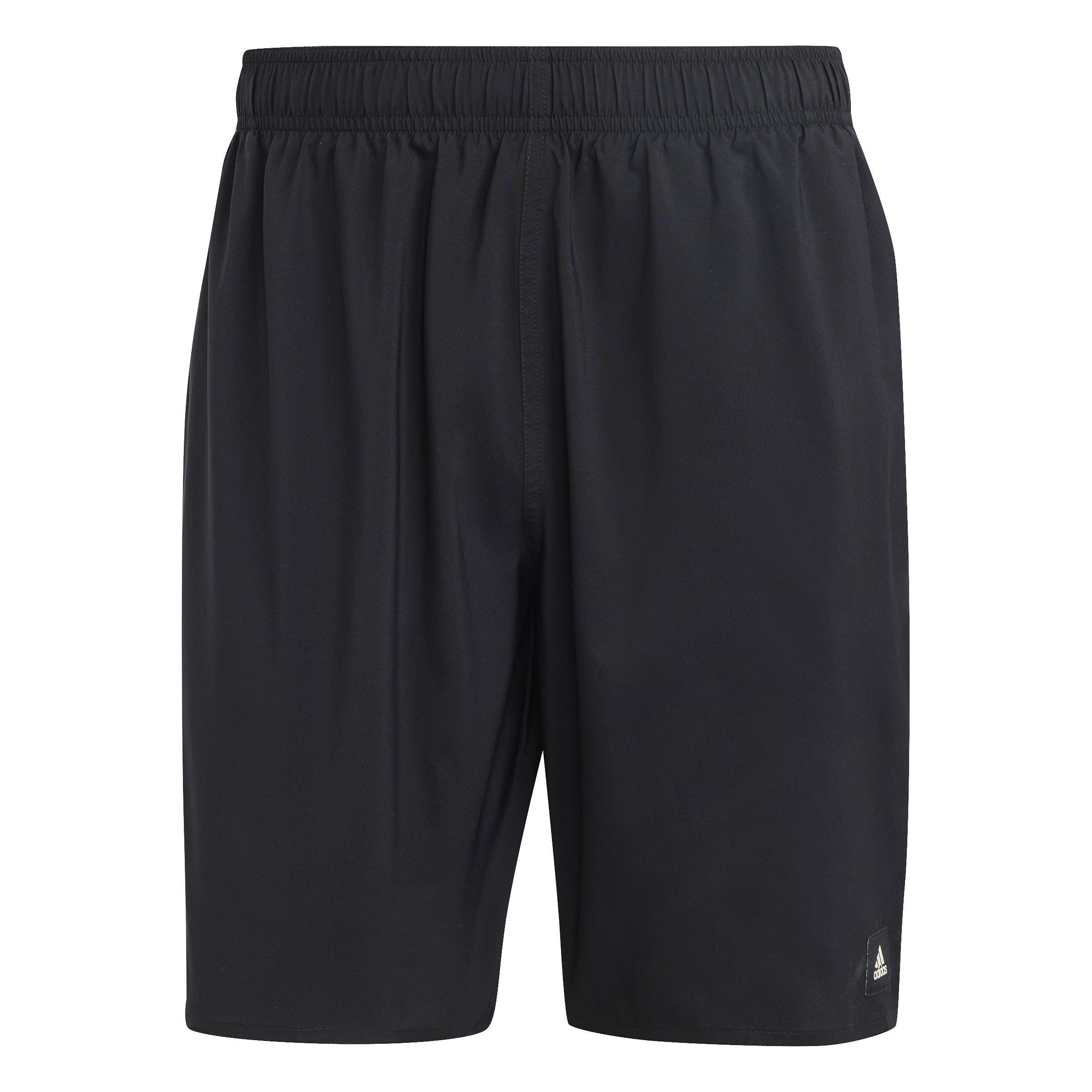 Solid Clx Classic-Length Swim Shorts, Black, A701_ONE, large image number 0