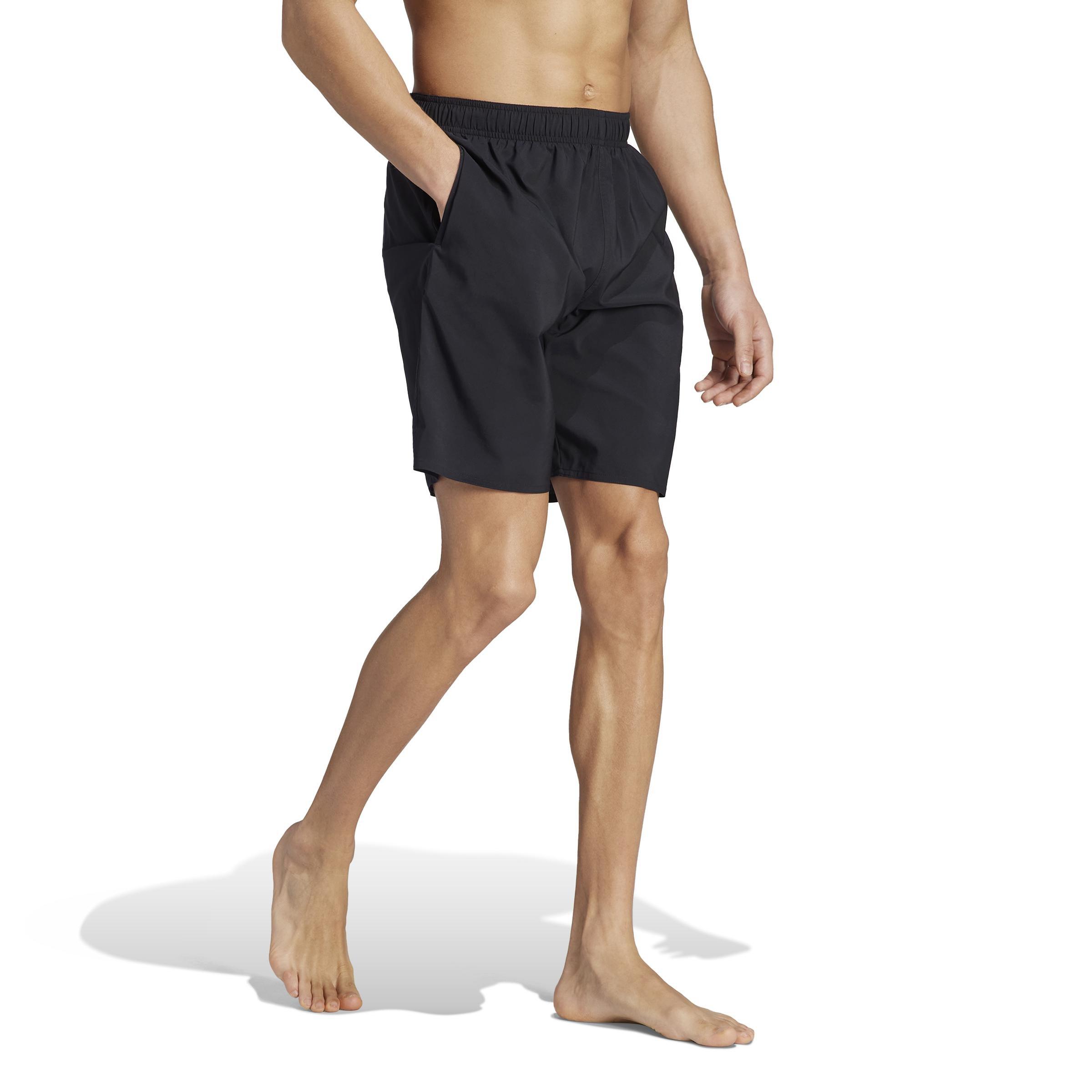 Solid Clx Classic-Length Swim Shorts, Black, A701_ONE, large image number 10