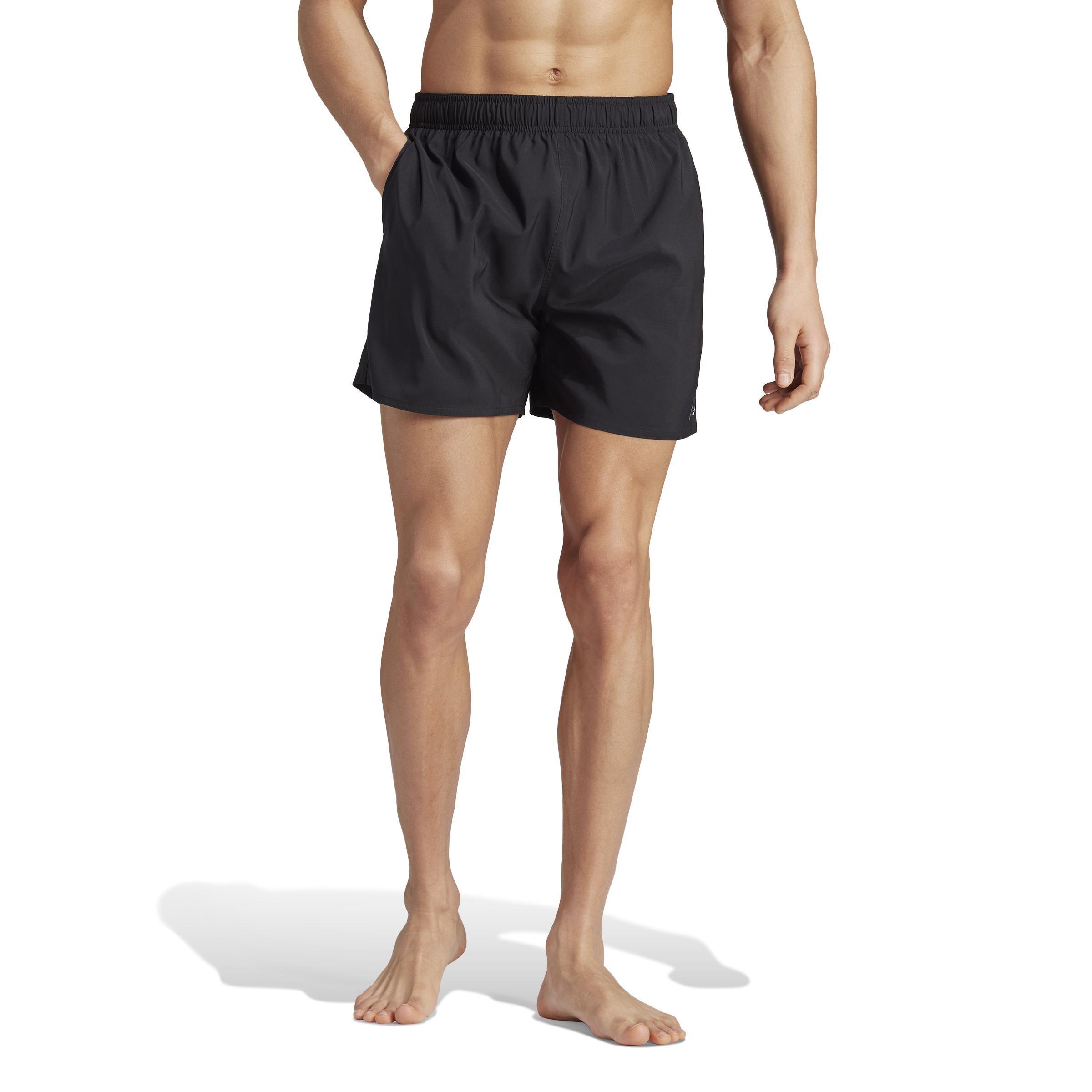 Solid Clx Short-Length Swim Shorts, Black, A701_ONE, large image number 0