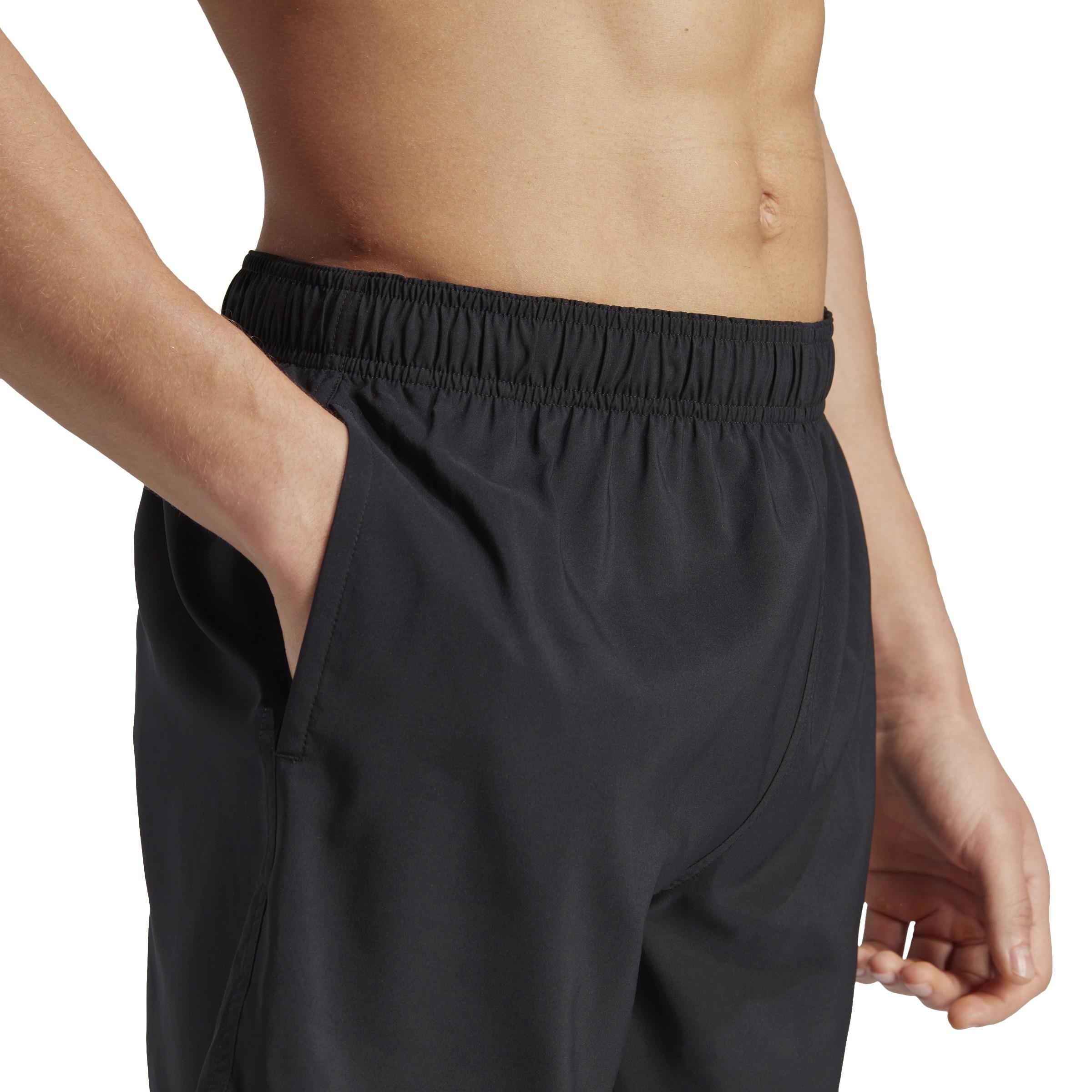 Solid Clx Short-Length Swim Shorts, Black, , large image number 1