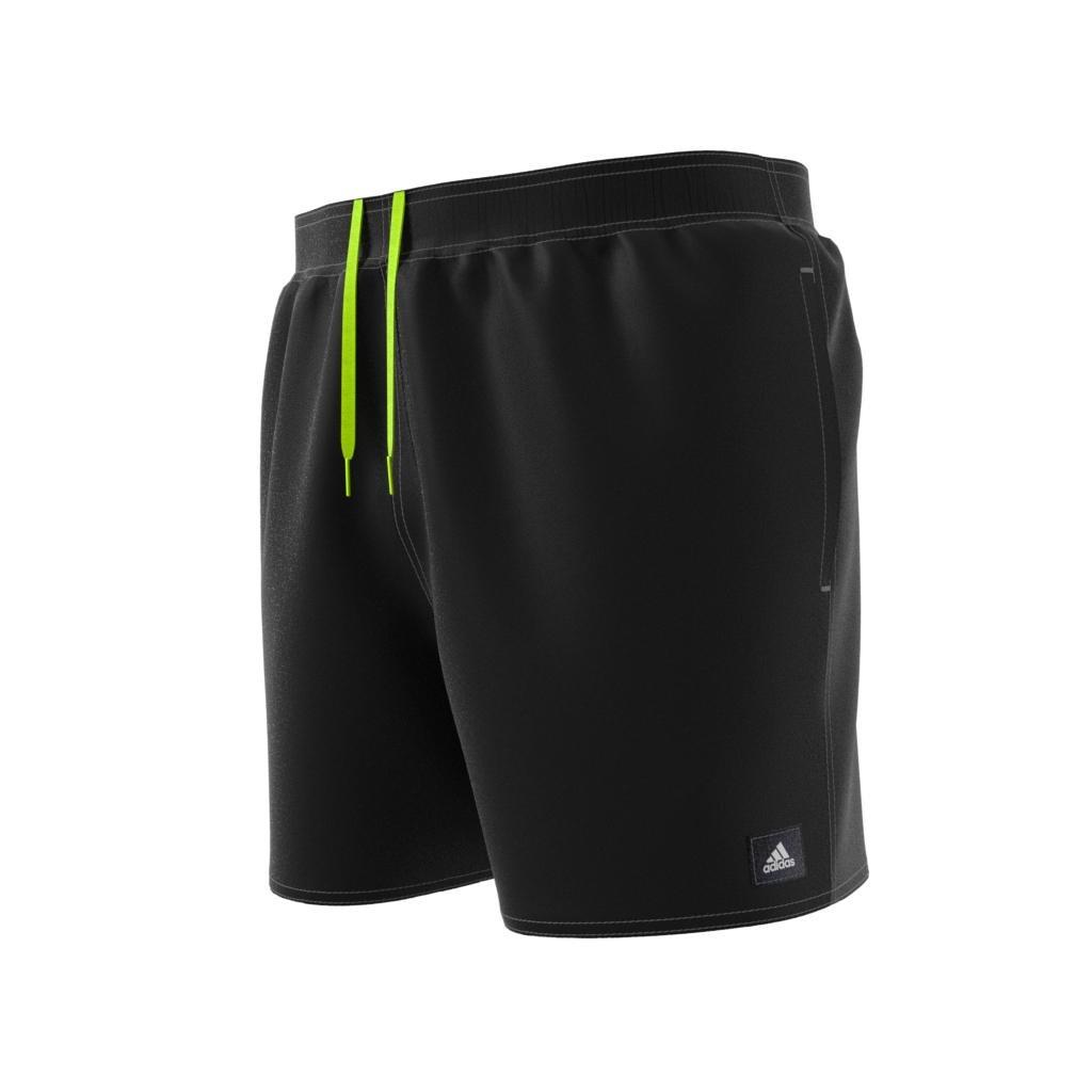 Solid Clx Short-Length Swim Shorts, Black, , large image number 7