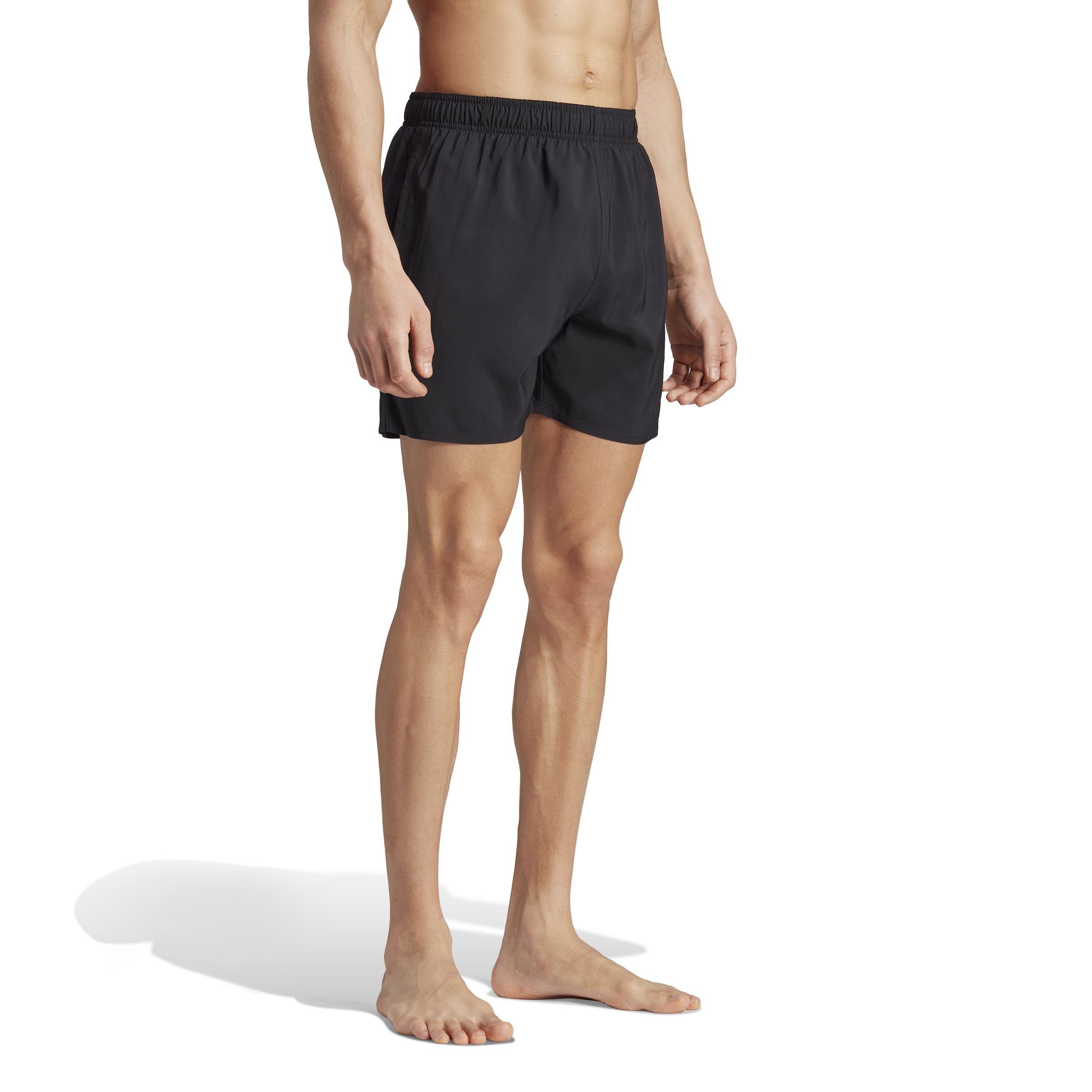 Solid Clx Short-Length Swim Shorts, Black, , large image number 10