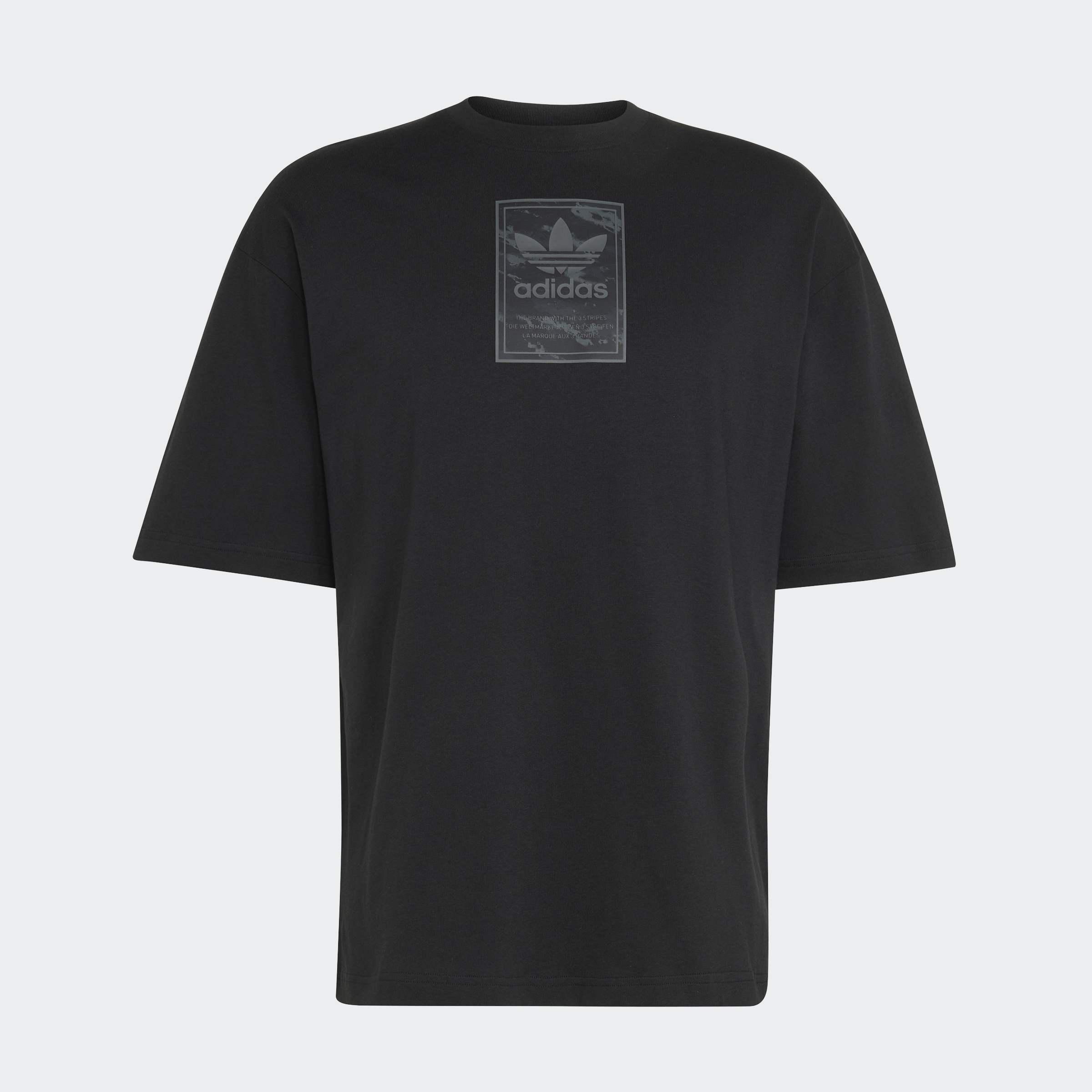 Camo Tongue Label T-Shirt, Black, A701_ONE, large image number 0