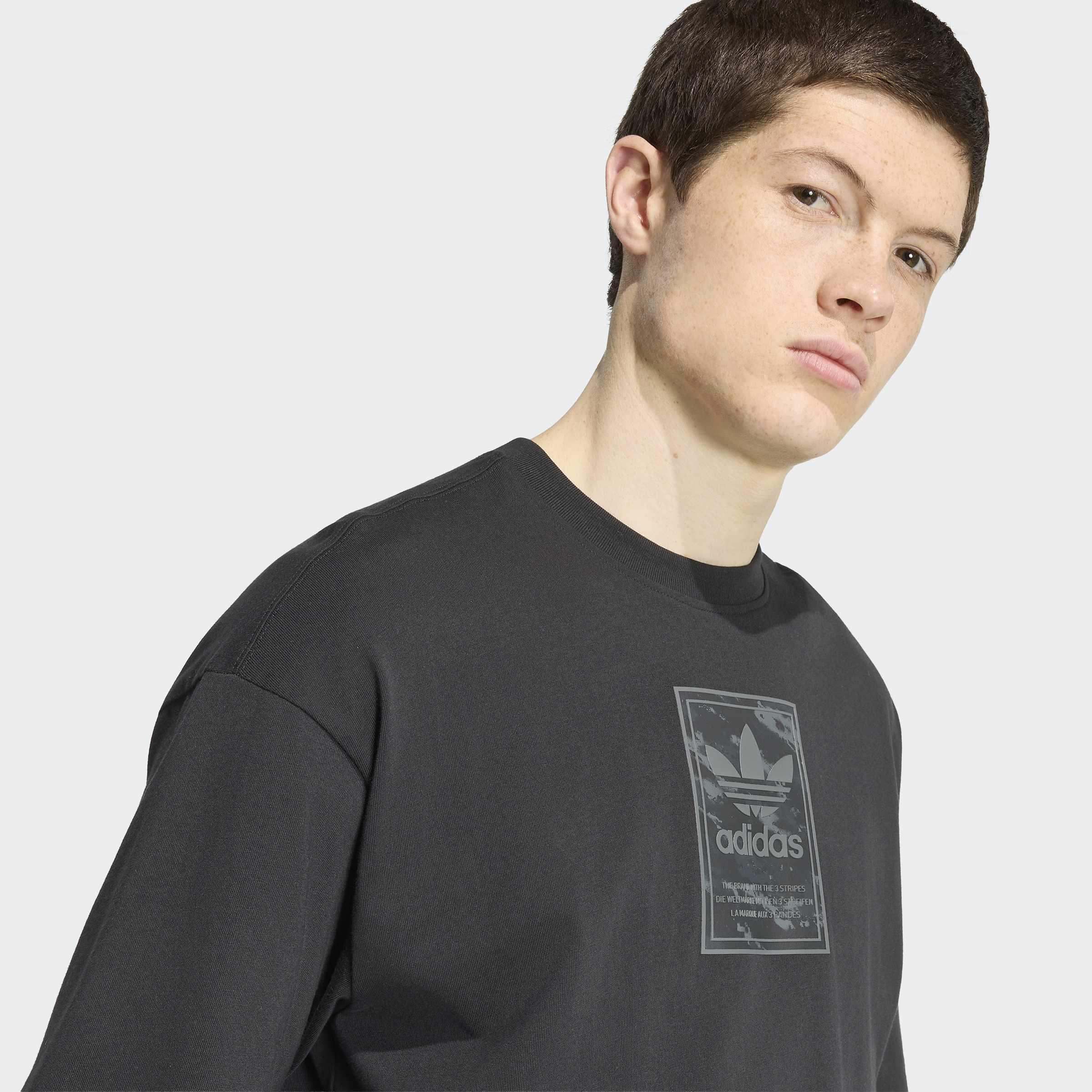 Camo Tongue Label T-Shirt, Black, A701_ONE, large image number 2