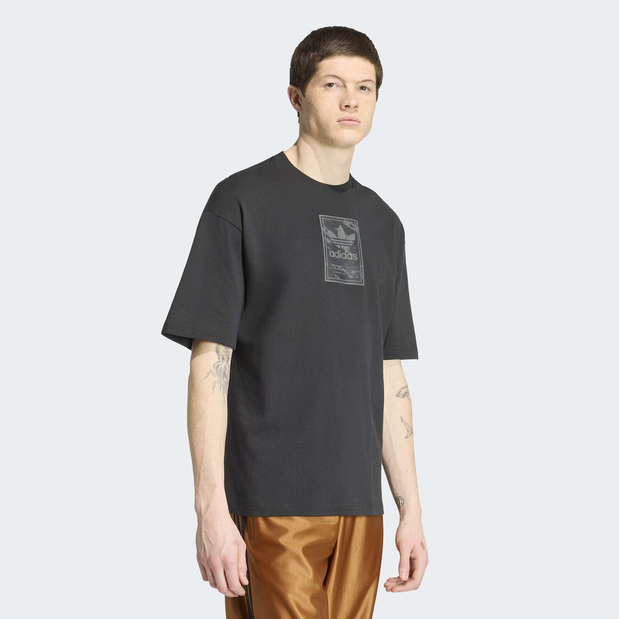 Camo Tongue Label T-Shirt, Black, A701_ONE, large image number 4