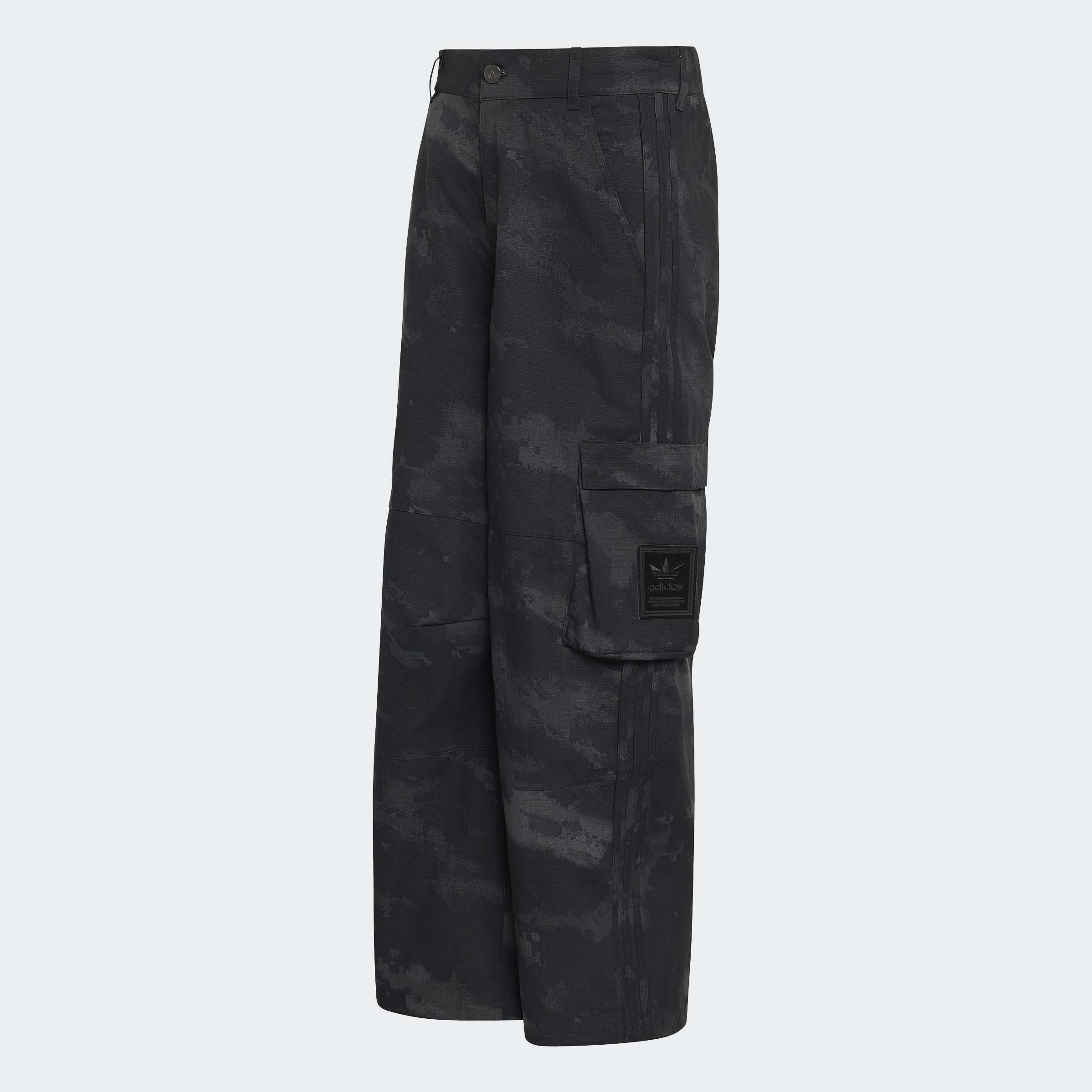 Camo Trousers, Black, A701_ONE, large image number 0