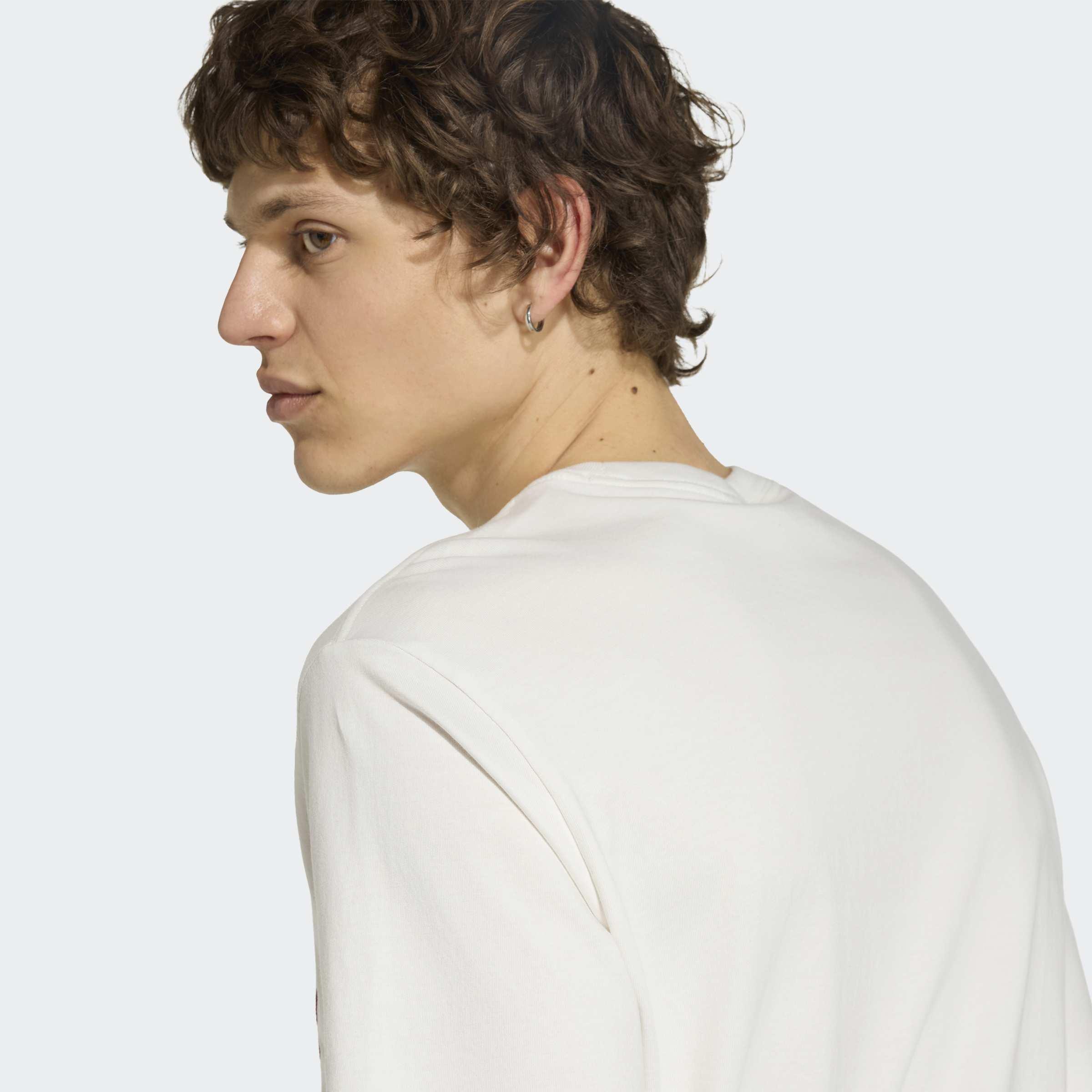 Trefoil Infill T-Shirt, White, A701_ONE, large image number 2
