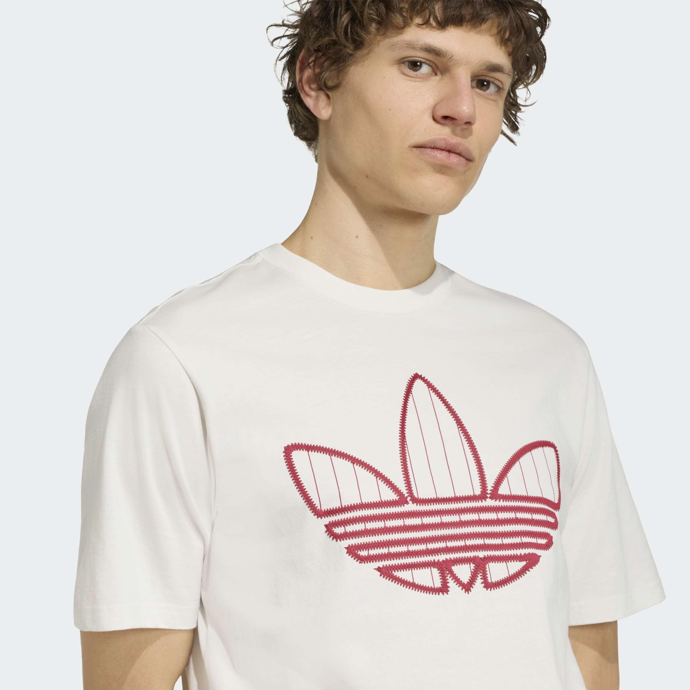Trefoil Infill T-Shirt, White, A701_ONE, large image number 3