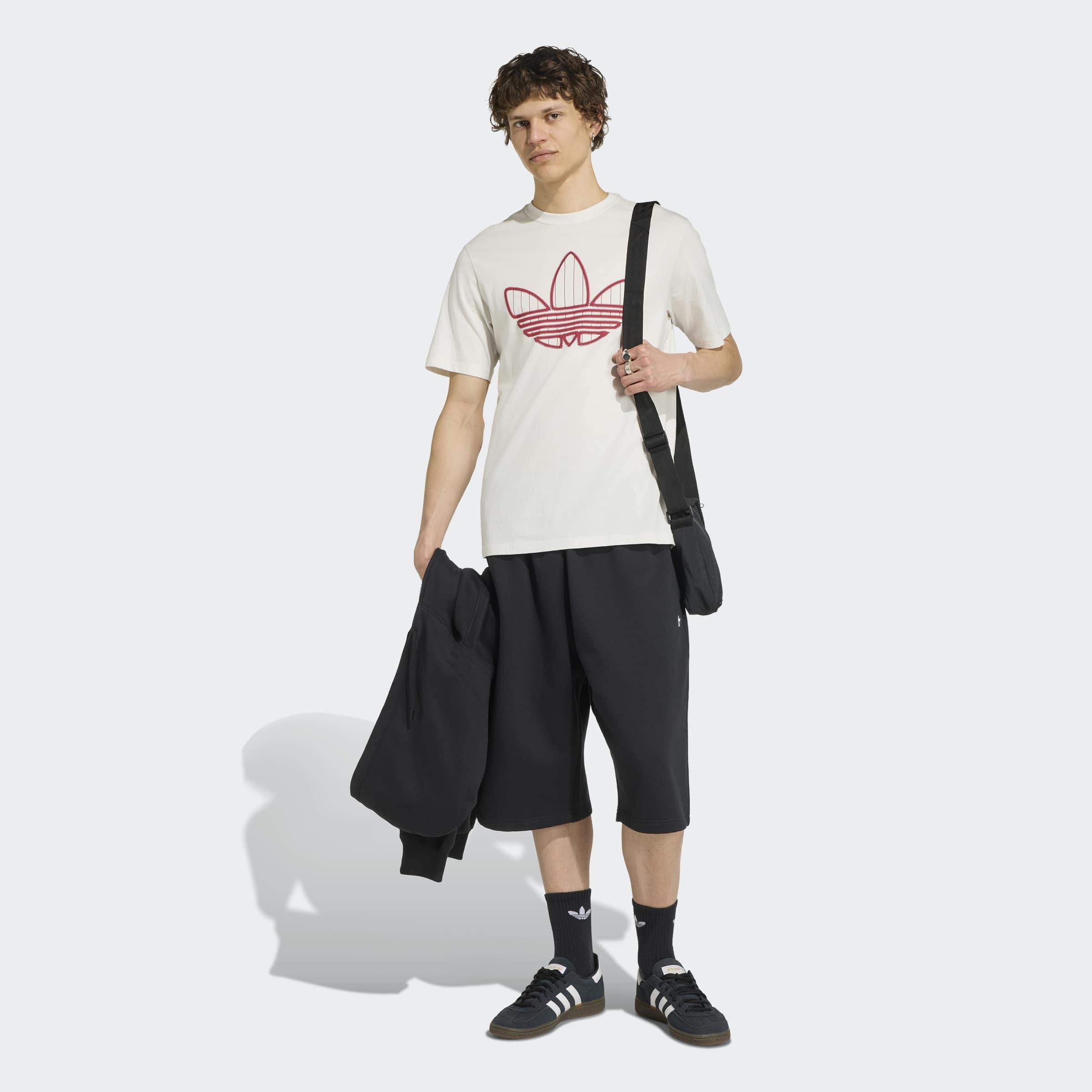 Trefoil Infill T-Shirt, White, A701_ONE, large image number 4