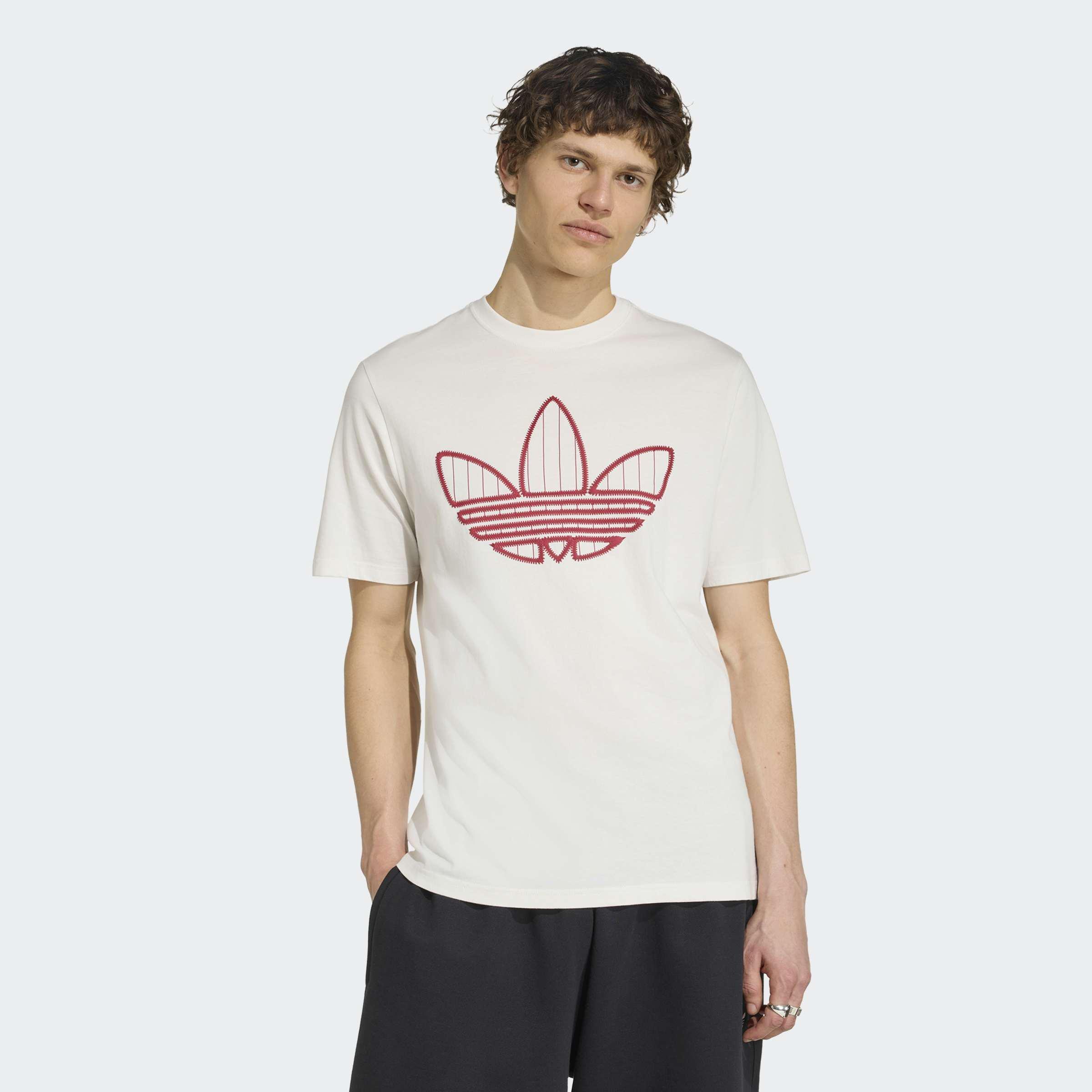 Trefoil Infill T-Shirt, White, A701_ONE, large image number 5