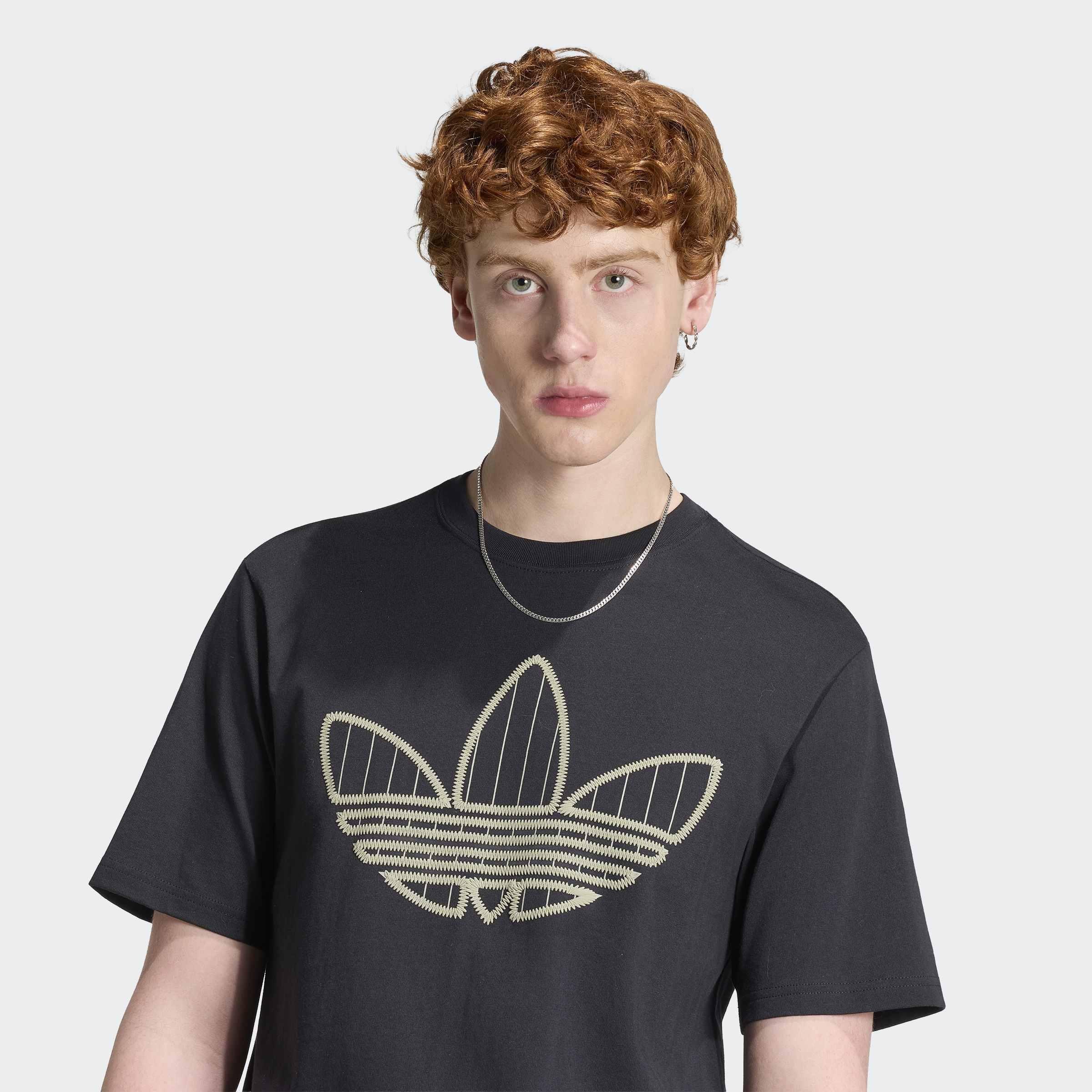 Trefoil Infill T-Shirt, Black, A701_ONE, large image number 2