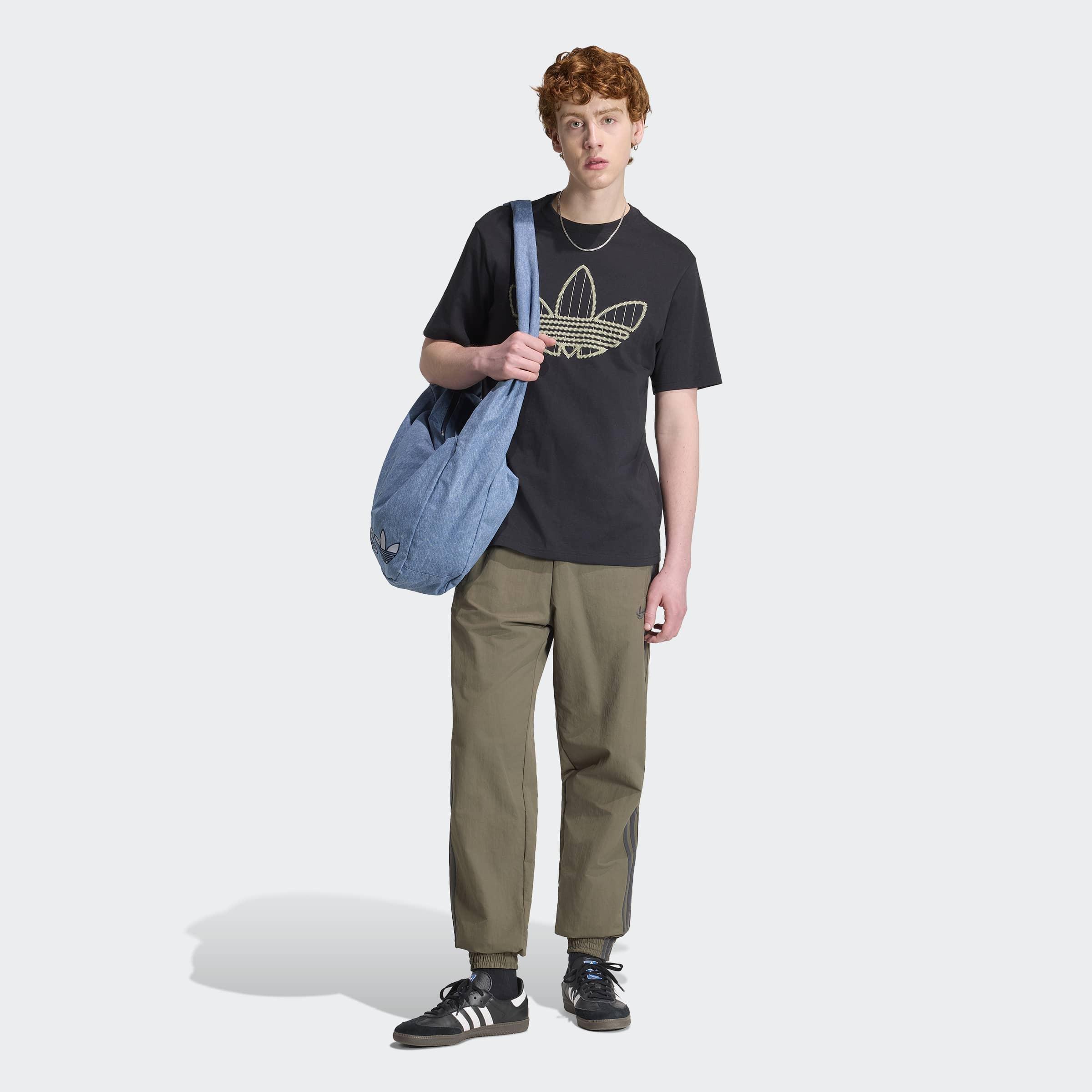 Trefoil Infill T-Shirt, Black, A701_ONE, large image number 5