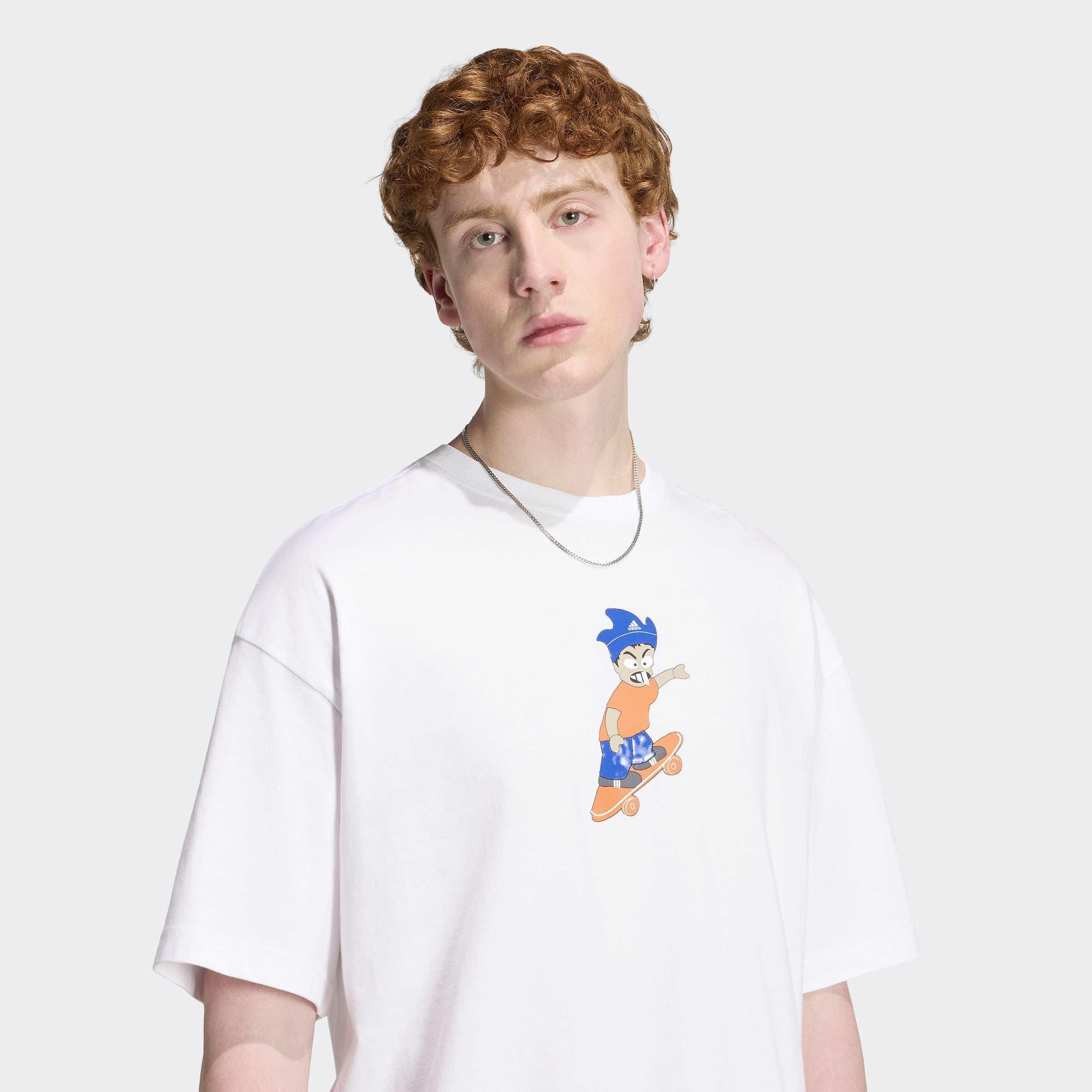 Lil Mean Skate T-Shirt, White, A701_ONE, large image number 3