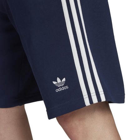 Man Adicolor Classics 3-Stripes Sweat Shorts, Blue, A701_ONE, large image number 6