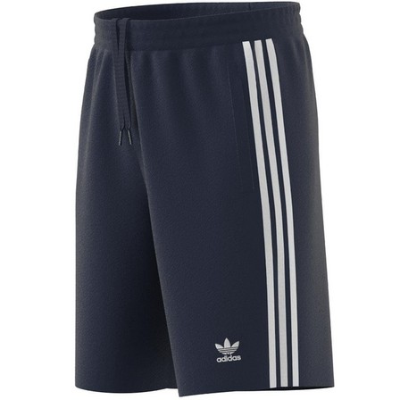Man Adicolor Classics 3-Stripes Sweat Shorts, Blue, A701_ONE, large image number 7