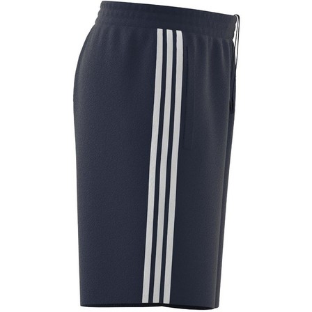 Man Adicolor Classics 3-Stripes Sweat Shorts, Blue, A701_ONE, large image number 12