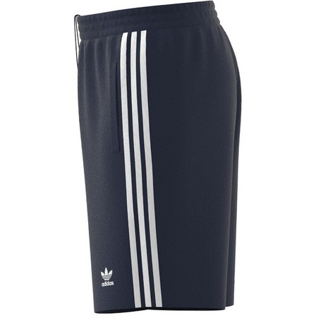 Man Adicolor Classics 3-Stripes Sweat Shorts, Blue, A701_ONE, large image number 13