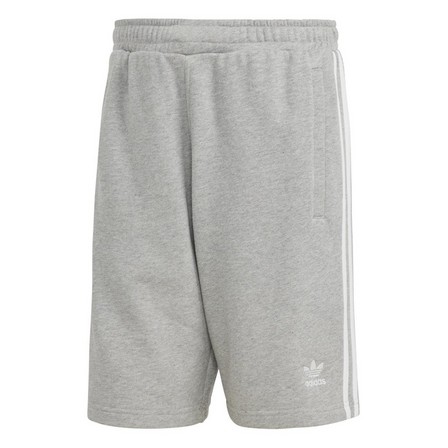 Men Adicolor Classics 3-Stripes Sweat Shorts, Grey, A701_ONE, large image number 2