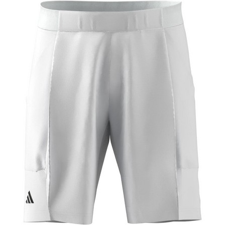 Men Aeroready Pro Tennis Shorts, White, A701_ONE, large image number 5