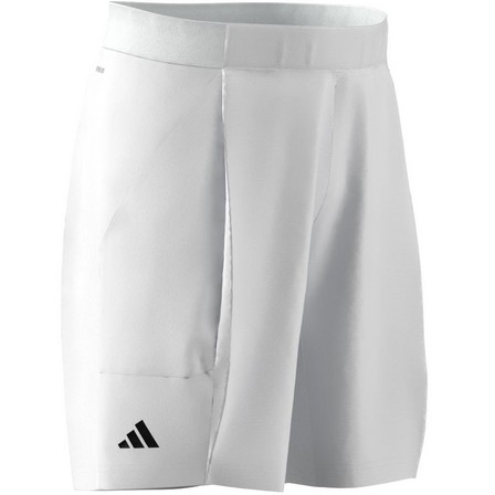 Men Aeroready Pro Tennis Shorts, White, A701_ONE, large image number 11