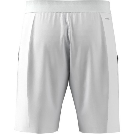 Men Aeroready Pro Tennis Shorts, White, A701_ONE, large image number 14