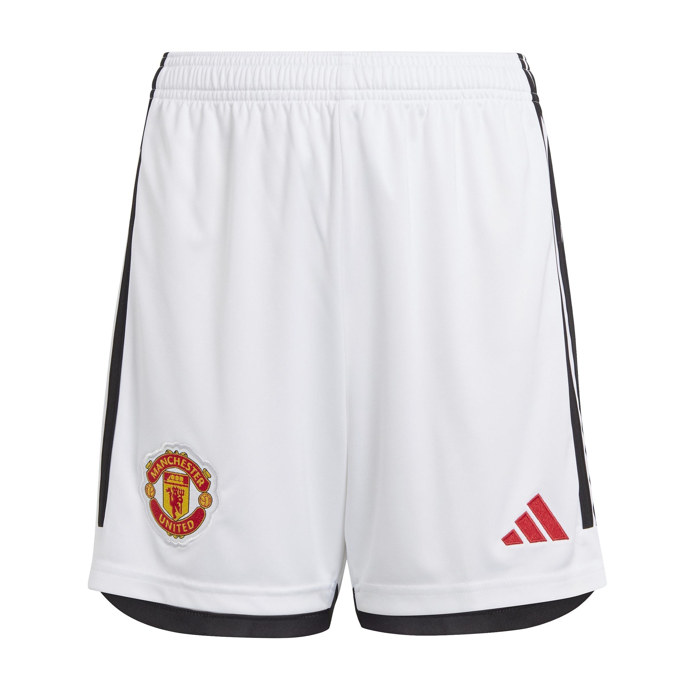 adidas - Kids Boys Manchester United 23/24 Home Shorts, White