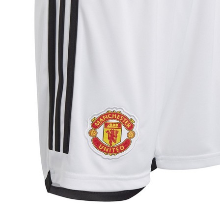 Kids Boys Manchester United 23/24 Home Shorts, White, A701_ONE, large image number 4